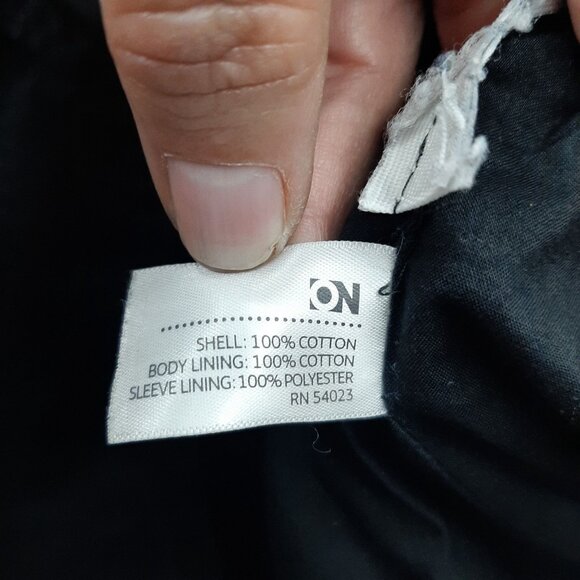 Old Navy Womens Black Double-Breasted Trench Coat S - Picture 5 of 8